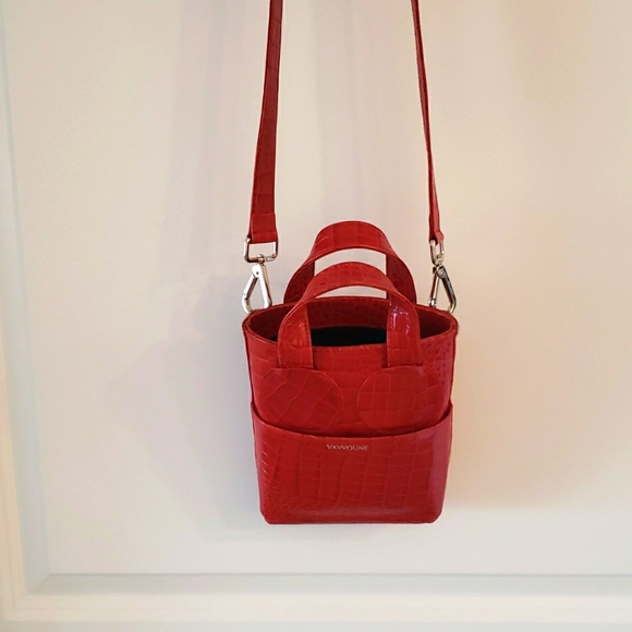 Vavvoune Sunsa Red Croco Bag - Picture 9 of 11
